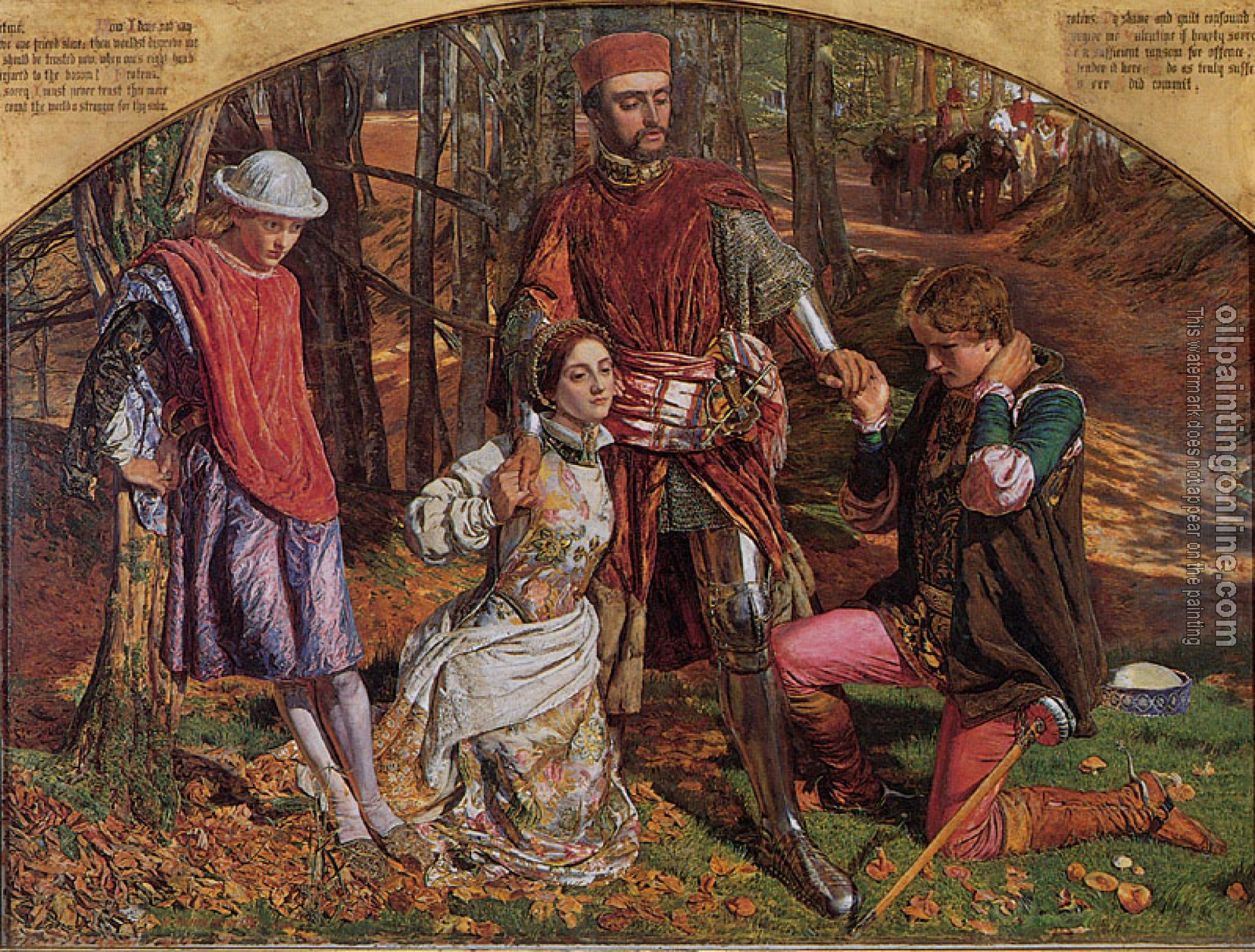 Hunt, William Holman - Valentine rescuing Sylvia from Proteus